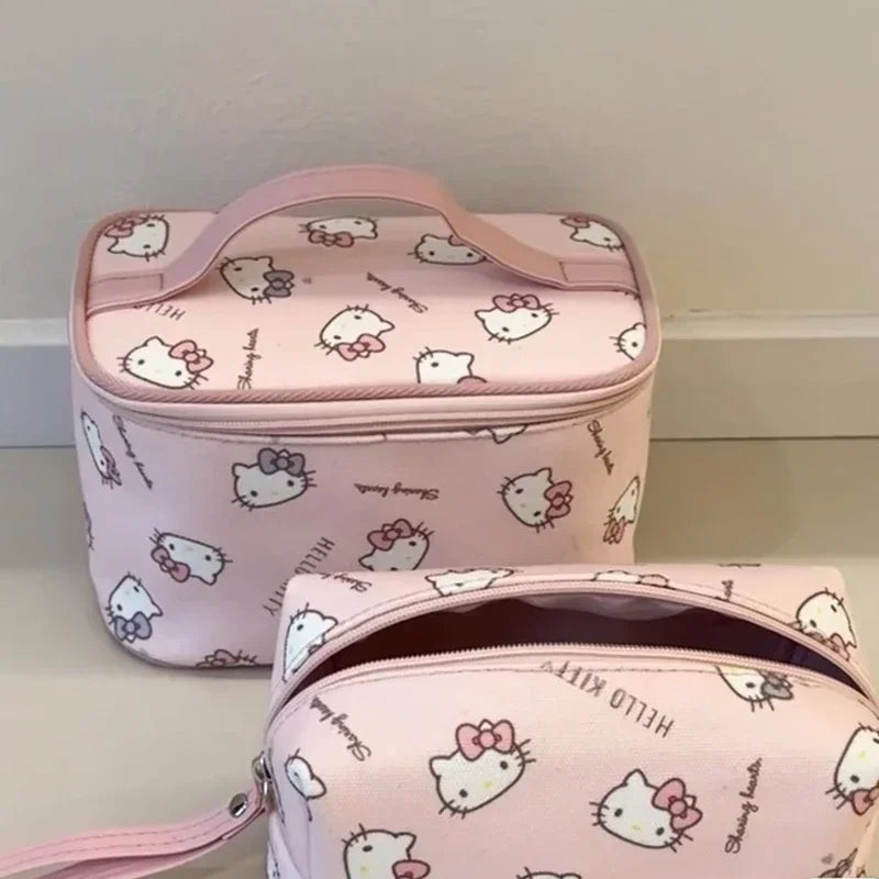 Pink Japanese Hello Kitty Makeup Bag