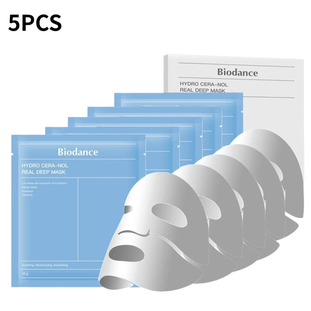 Korean Biodance Skin Care Kit - Collagen Gel Toner Pads, Bio-Collagen Real Deep Mask, Nourishing, Moisturizing, Calming, Tighten