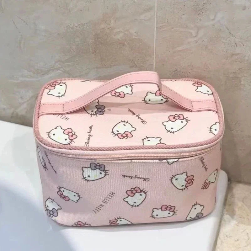 Pink Japanese Hello Kitty Makeup Bag