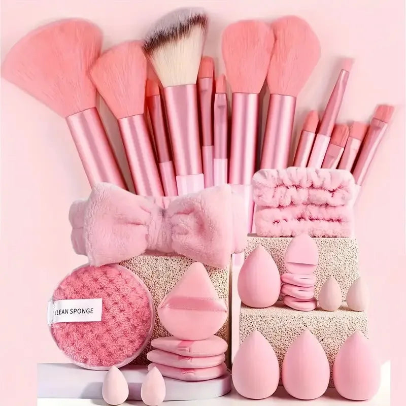 13/33 Pieces Professional Makeup Brush Set With Accessories